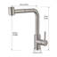 Robinet polyvalent en acier inoxydable noir polyvalent pour cuisine et salle de bain