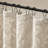 Harbor House Solace Leaf Beige Cotton Blend 1-Piece 72x72" Cotton Blend Botanical Jacquard Shower Curtain