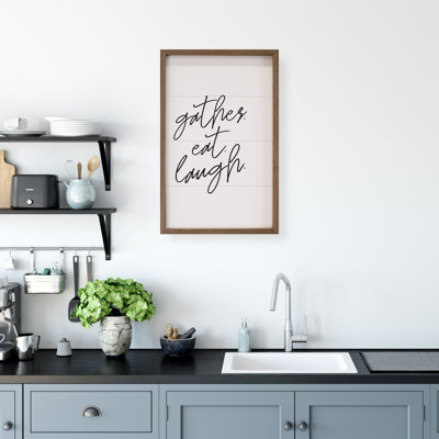 Gather Eat Laugh Script White