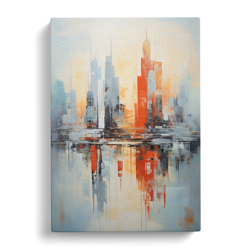 Skyline Abstract No.4 - No Frame Print, 60cm H x 40cm W x 3cm D