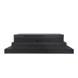 Livres décoratifs - pile de table basse gris anthracite - 4 livres gris