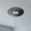 22 po DO x 8 1/8 po P x 3/4 po P médaillon de plafond architectural en PVC de qualité architecturale, Argent chaud antique-40714759-40714773