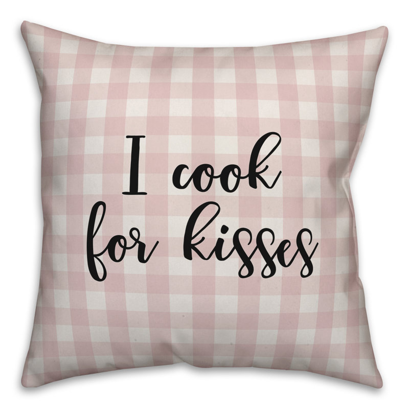 Plaid Throw Pillow, Pink/Black, Throw Pillow