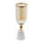 Kylie Decorative Vase With White Marble Base, Aluminum, Gold Glass 16 Inch-123275115