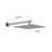 10 Inch Wall Mount Rainfall Square Shower Head, Shower Head, 304 Stainless Steel-114229192