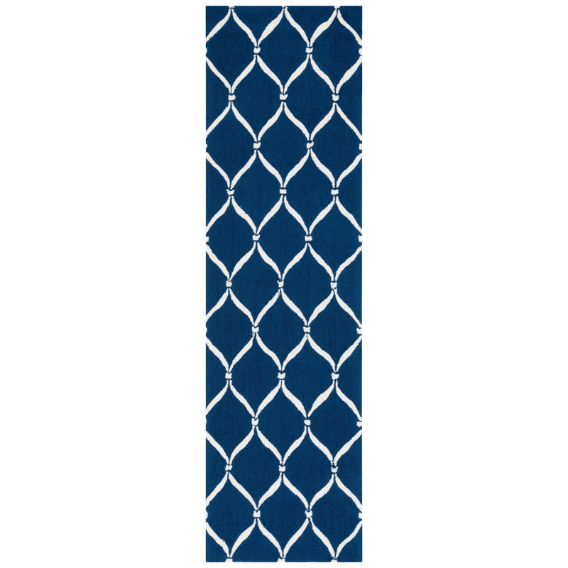 Little Italy Hand Hooked Performance Chevron Rug, Runner 2'3" x 8'