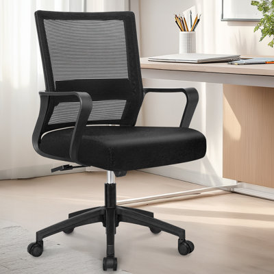 Nikyia  Ergonomic Mesh Office Task Chair with Deep and Wide seat