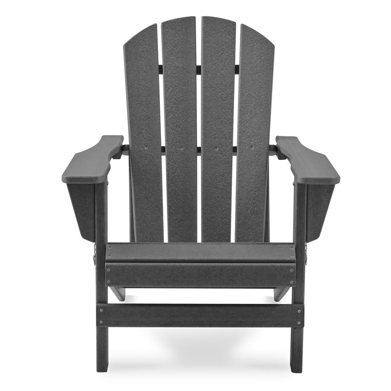Chaise Adirondack pliante en résine, gris