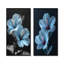 «Blue Crystal Hibiscus Botanical Beauty III - Hibiscus Wall Art», ensemble de 2 pièces-1232301100-1232301103
