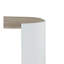 Chêne et blanc brillant Table - Structure fonctionnelle pour la chambre à coucher Apparence élégante