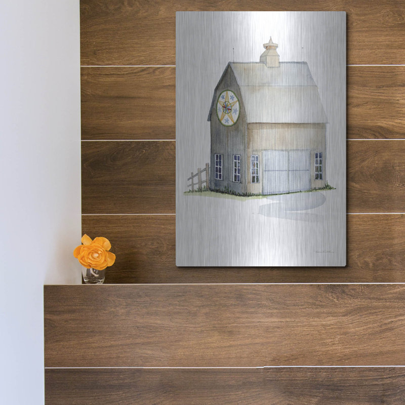 August Grove 'Life On The Farm Barn Element 4' by Kathleen Parr Metal ...