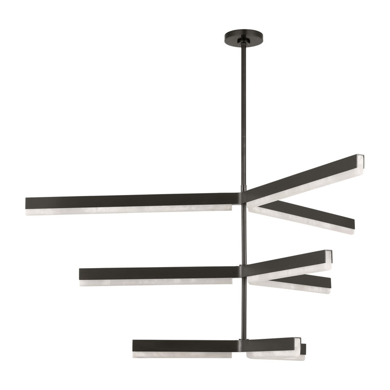 Linea LED Chandelier, Bronze