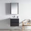 Meuble-lavabo simple 24 po avec plateau en céramique-26910548