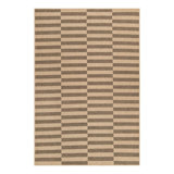 Holscomb Geometric Machine Woven Polypropylene Area Rug in Natural/Brown