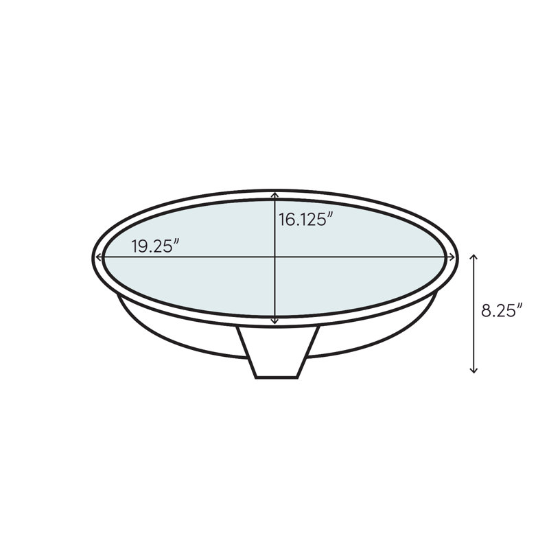 Caxton Ceramic Oval Undermount Bathroom Sink