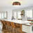 Kwong 4 - Light 20.47" Farmhouse Country Steel Drum Flush Mount Ceiling Light With Metal Shade For Kitchen, Hallway, Living Room, Bedroom, Dining Room-189472014-189472008