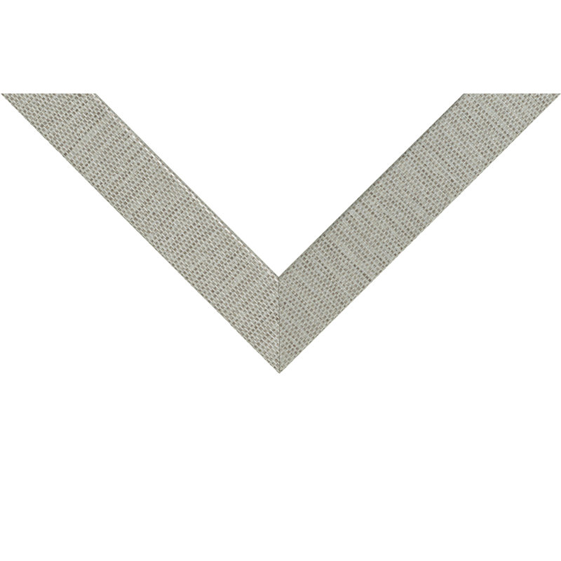 Cadre photo Craig Frames 61 x 91 cm (24 x 36 pouces), argent tissé, style Bauhaus 125, moulure en MDF de 3,2 cm (1,25 pouce), finition texturée, vitre en plexiglas et système d'accrochage inclus.
