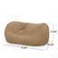 Fauteuil à billes cylindrique en microfibre 6,5 pieds Potrero, beige (fauteuil à billes)