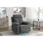 Fauteuil oscillant inclinable électrique avec haut-parleur Bluetooth Pivot de 270 degrés avec bras lumineux à DEL avec poches de rangement USB + port de charge de type C Repose-pieds escamotable à dossier réglable DG