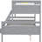 Gray Twin Over Full Bunk Bed With , Ensuring Bedroom In For A Secure And Serene-1642047720
