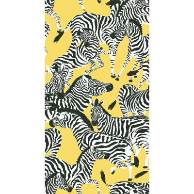 Waverly Herd Together 18.86' L x 18" W Peel and Stick Wallpaper Roll