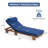 78.8'' Outdoor Acacia Wood Patio Chaise Lounge Chair-2010231005