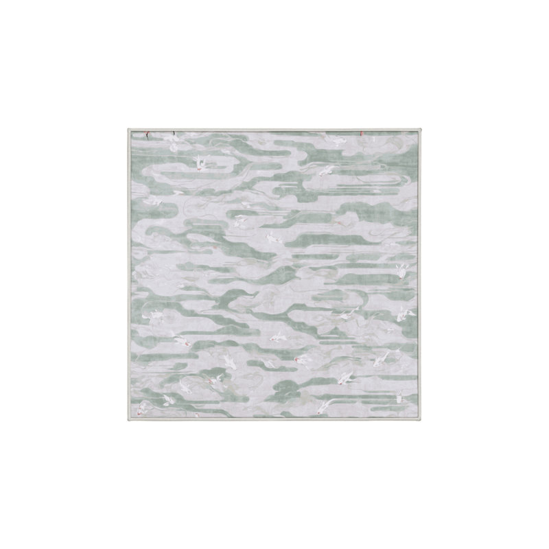 Machine Washable White Area Rug, Square 8'