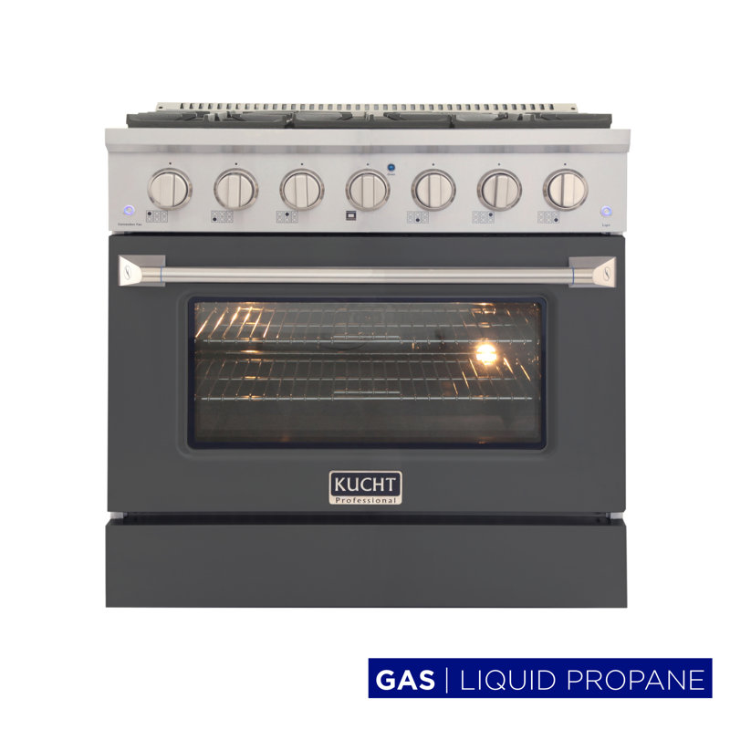 36" 5.2 Cu. Ft. Freestanding Gas, Liquid Propane, Cement Gray