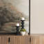 Accessoires de bougie de table en bois H 11,5 po Wanda