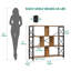 Andaiye 119cm H x 120cm W Metal Etagere Bookcase