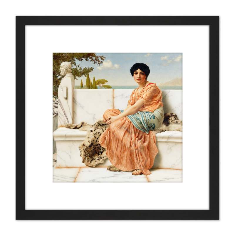 Reverie Days Of Sappho Antiquity by John William Godward - Single Picture Frame Painting