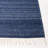 Rubinstein Hand Loomed Wool/Cotton Striped Rug in Navy-1536990726
