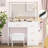 Azusena 35.4'' Vanity Built-In Outlets with Lighted Mirror-88744605