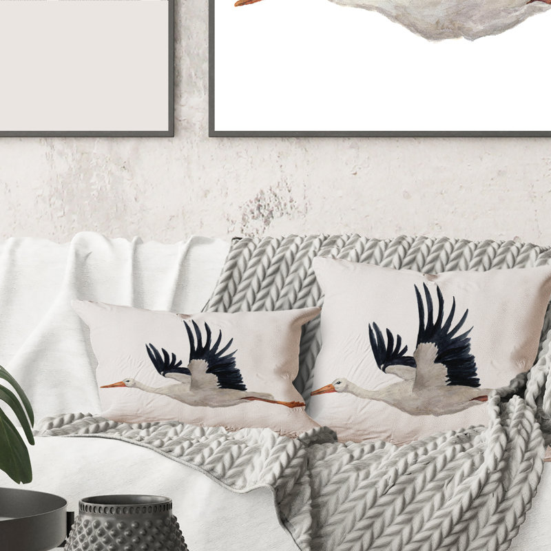Housse et insert de coussin rectangulaire Ciconia