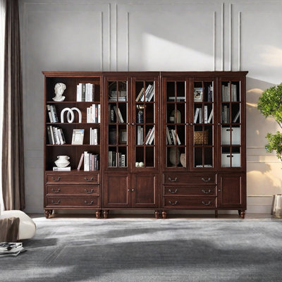Bibliothèque américaine en bois massif