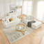 Canapé modulaire en chenille de 108 po en L, canapé désossé de style nuage avec méridienne, canapé rembourré moderne avec porte-gobelets et poches latérales, canapé à compression pour le salon, aucun assemblage requis, beige-902445673-902445686