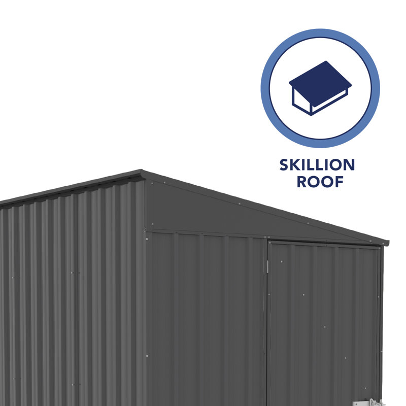 Durango 5' x 10' Gray Metal Bike Shed Kit