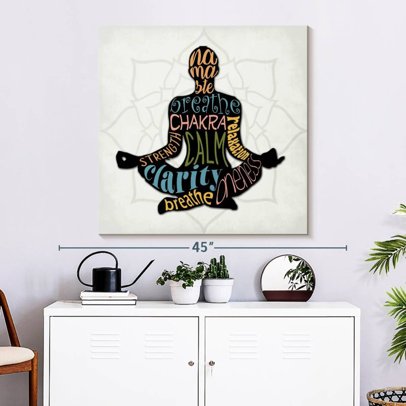 Namaste Typography, 33" H x 33" W