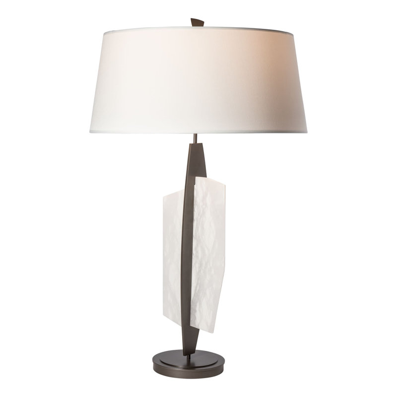 Volterra Standard Table Lamp by Paul Marr Hilliard, Vintage Platinum