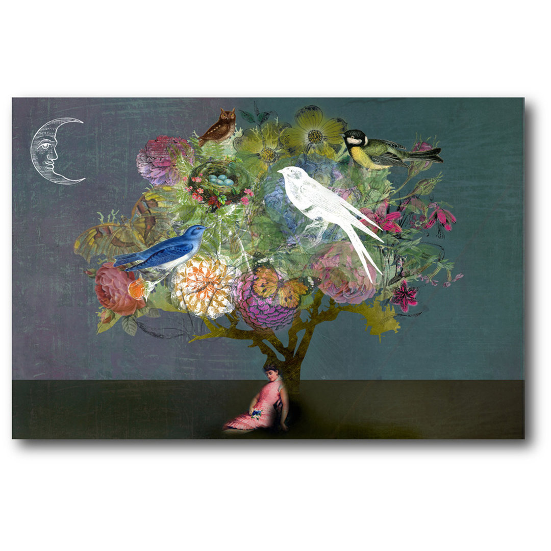 Painting Print on Wrapped Canvas Courtside Market