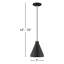 Luminaire suspendu conique à 1 lumière Schultz-349150416-349066266