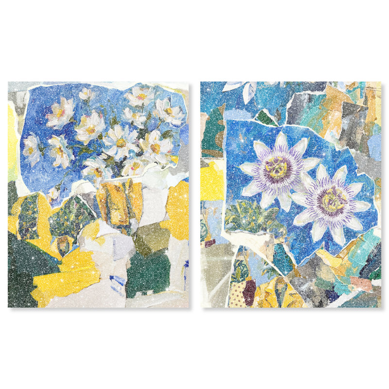Blue Sunshine Set Set by Oliver Gal, 30"H x 36"W, Gallery Wrapped