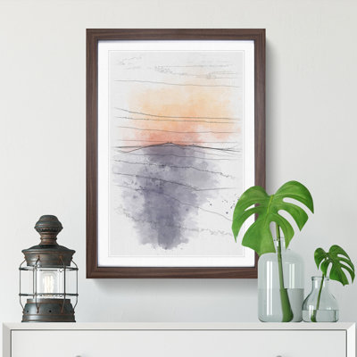 Mountain Sunset - Single Picture Frame Painting on MDF