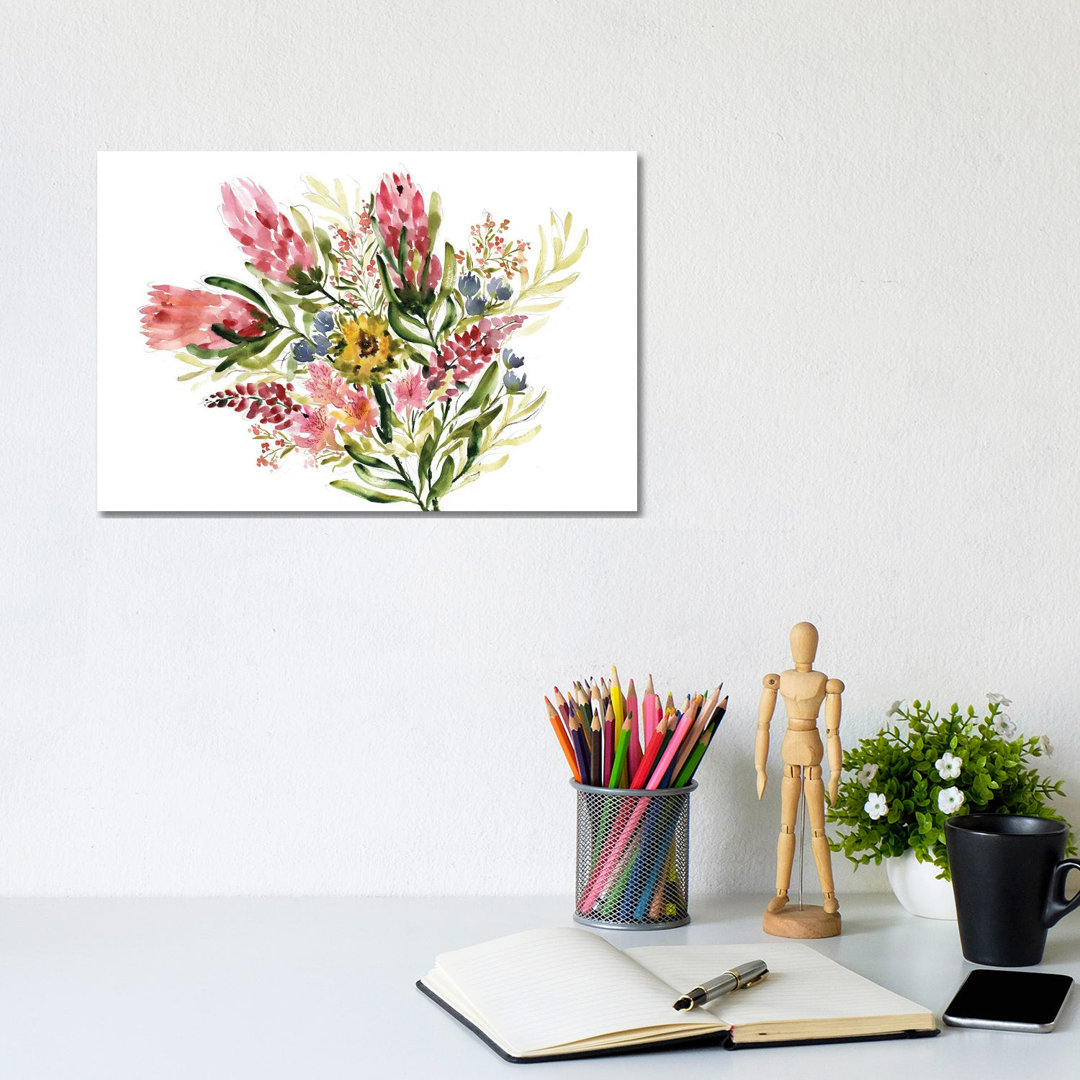 Protea Bouquet by Sara Berrenson - Gallery-Wrapped Canvas Giclée on Canvas