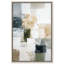 Décoration murale encadrée, "Deep Green and Cream I" par Art Remedy, cadre blanc, 20 x 30-912664395-912664390