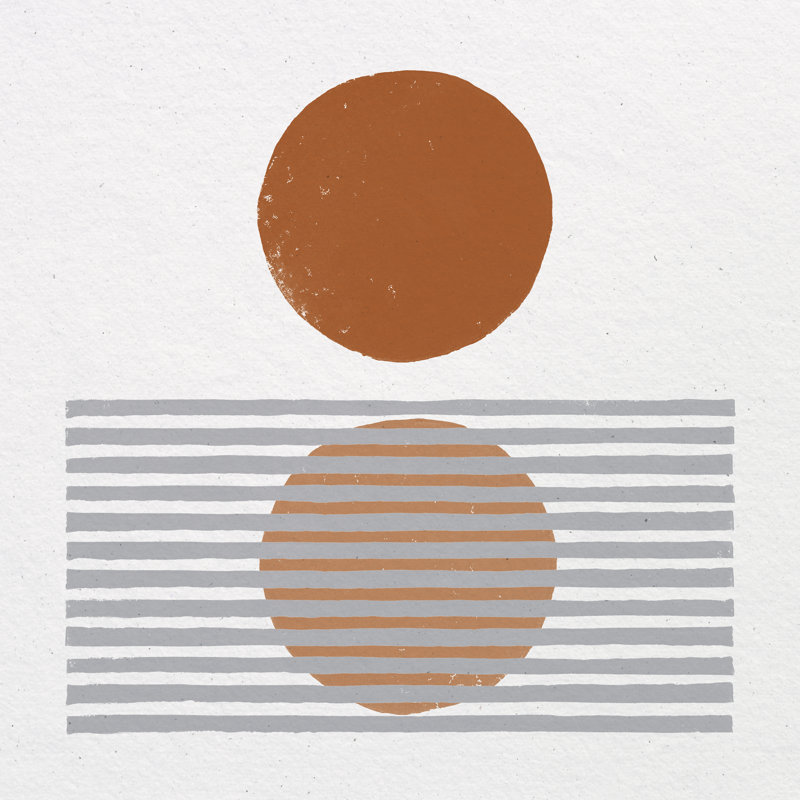 «Reflection I» par Moira Hershey, H 20 po x l 20 po, Non, Cadre flottant noyer