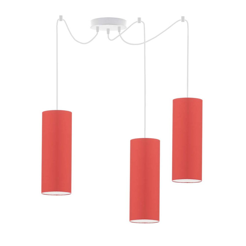 Jeannicole 3 - Light Pendant, White, Red