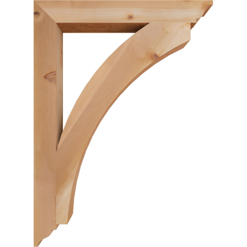 Support traditionnel Thorton, Cèdre rouge, H 44 po x l 3,5 po x P 32 po