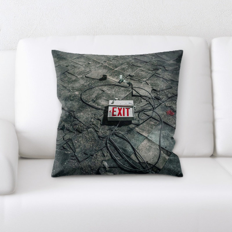 Microsuede Reversible Throw Pillow