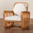 Carrin Bohemian Light Honey Rattan Arm Chair